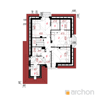  Maja kookostes (G) 2. korruse plaan